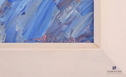 HEITTER (20th century)

Monochrome in blue

Oil...