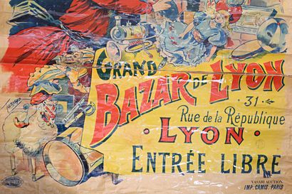 Lot including two posters :

- Grand Bazar...