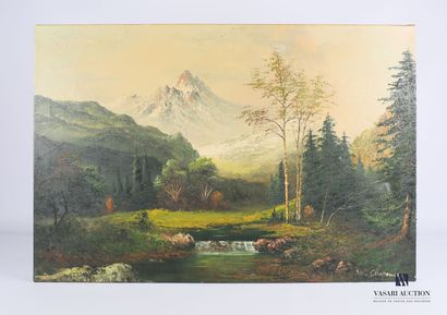 CHAPMAN W. (20th century)

River in a mountainous...