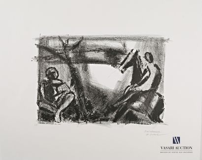 DULOUT R. (20th century)

Rider and spectator

Lithograph...