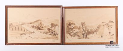 E.BENARD? (XIXth century)

The halt at the...
