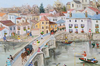 TABET Claude (1924-1979)

Walk on the bridge

Oil...