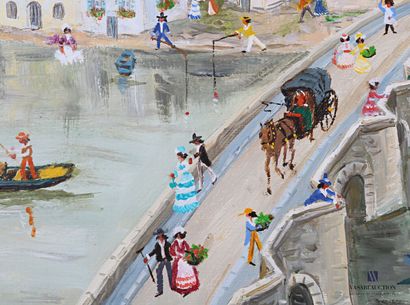 TABET Claude (1924-1979)

Walk on the bridge

Oil...