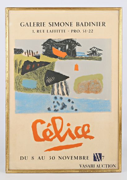 Poster of the Célice exhibition at the Simone...