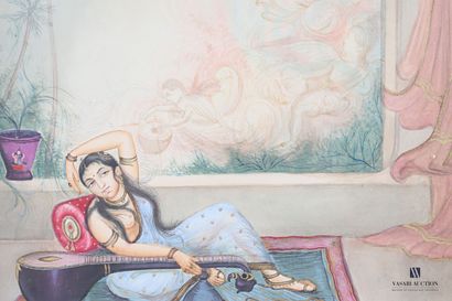 20th Century Oral School 

A languid musician

Watercolour...