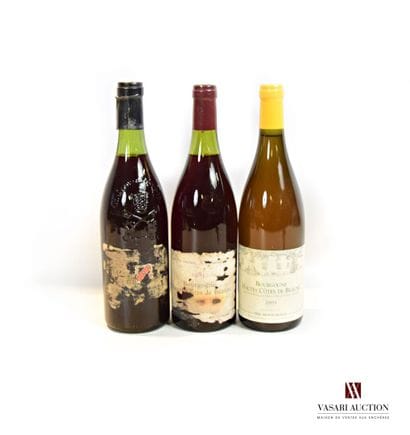 Lot of 3 bottles including :

1 bottle CHATEAUNEUF...