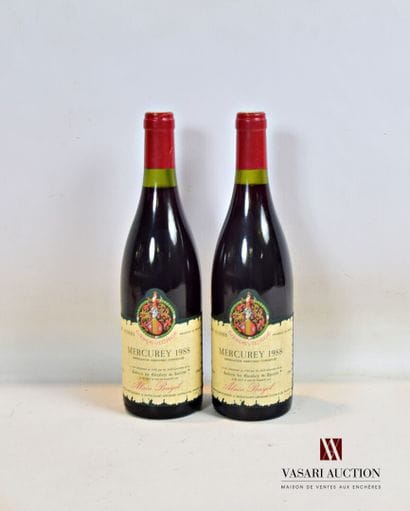 2 bottles MERCUREY mise A. Bayol neg. 1988

	And....