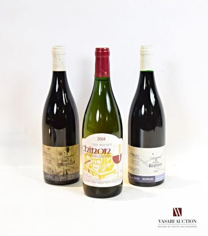Lot de 3 bouteilles comprenant :		

2 bouteilles	BOURGUEIL...