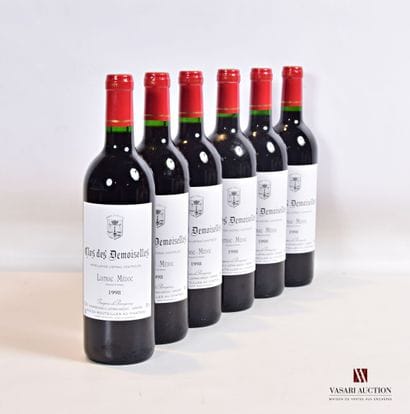 6 bottles CLOS DES DEMOISEILLES Listrac 1998

	And....