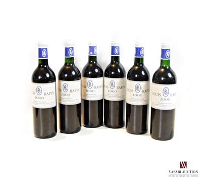6 bottles LOUIS RAPIN Montagne St Emilion...