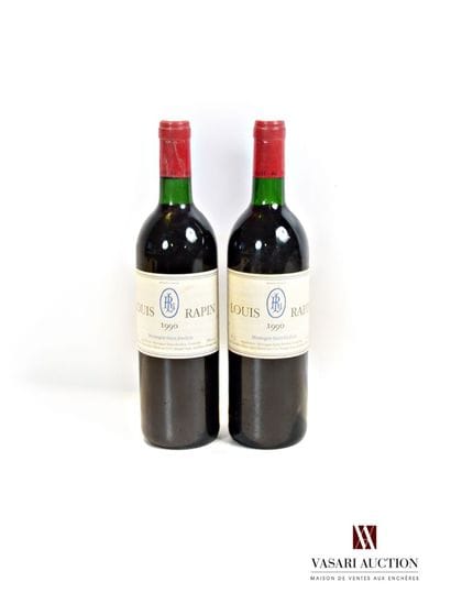 2 bouteilles	LOUIS RAPIN	Montagne St Emilion	1990

	Et....