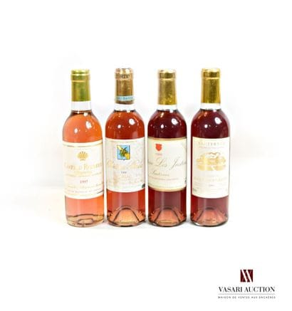 Lot of 4 halves including :

1 half Château...