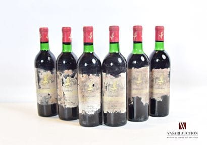 6 bottles Château LA BÉCASSE Pauillac 1970

	And....