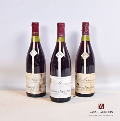 3 bottles MERCUREY mise Bouchard Ainé & Fils...