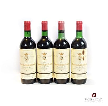 4 bottles MARQUIS DE SAINT ESTÈPHE St Estèphe...