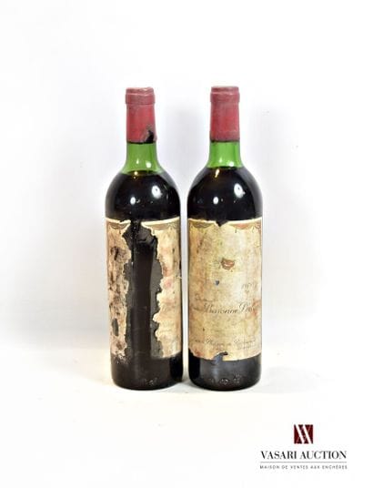 2 bottles Château MOUTON BARONNE PHILIPPE...