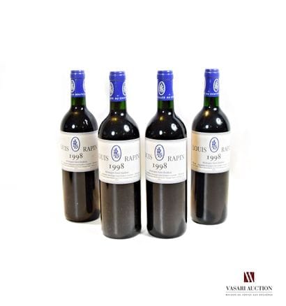 4 bottles LOUIS RAPIN Montagne St Emilion...