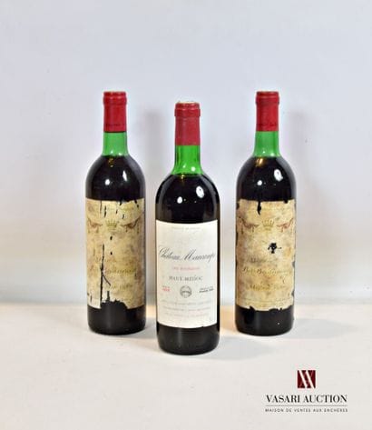 Lot de 3 bouteilles comprenanr :		

2 bouteilles	Mise...