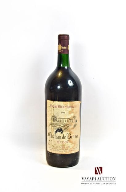 1 magnum	Château de BENSSE	Médoc CB	1986

	Et....