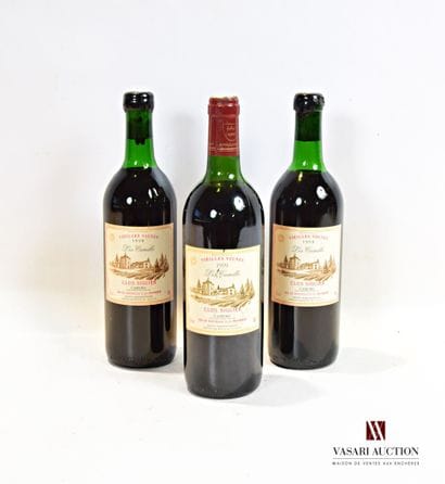 3 bouteilles	CAHORS Les Camille - Vieilles...