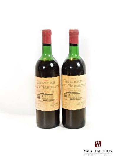 2 bottles Château HAUT MARBUZET St Estèphe...