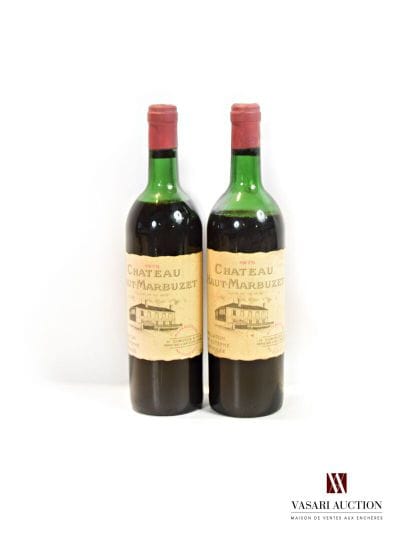 2 bottles Château HAUT MARBUZET St Estèphe...