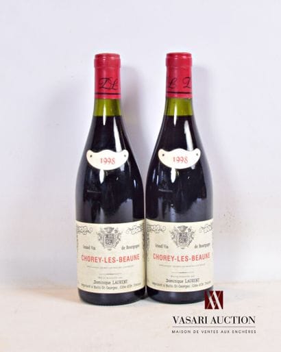2 bottles CHOREY LES BEAUNE mise Dominique...