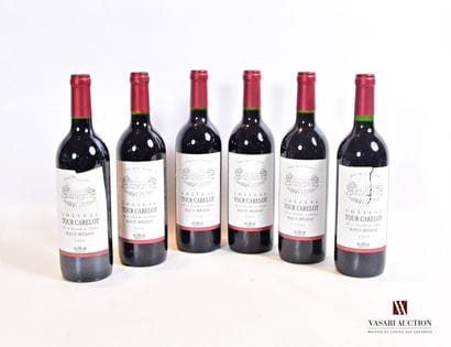 6 bottles Château TOUR CARELOT Haut Médoc...