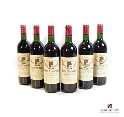 6 bottles CLOS LAMOTHE Graves 2000

	And....