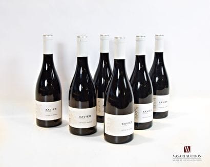 6 bottles CÔTES DU RHÔNE mise Xavier Vignon...