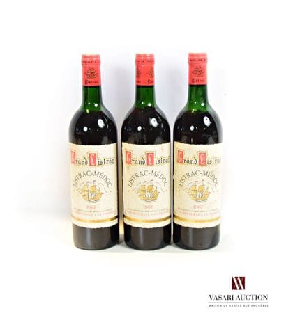 3 bouteilles	GRAND LISTRAC	Listrac mise coop	1987

	Et....