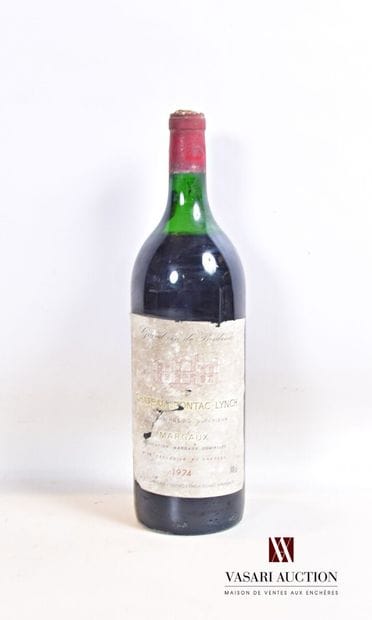 1 magnum	Château PONTAC LYNCH	Margaux CBS	1974

	Et....