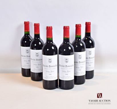 6 bottles CLOS DES DEMOISEILLES Listrac 1998

	Excellent...