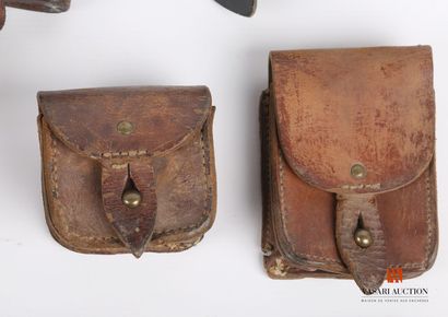Cartridge belt model 1882 (2 specimens, repairs),...