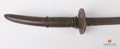 Indochinese sword, slightly curved blade...