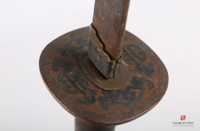 Indochinese sword, slightly curved blade...