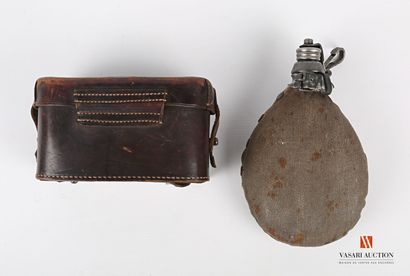 German cartridge belt model 1895, brown leather,...