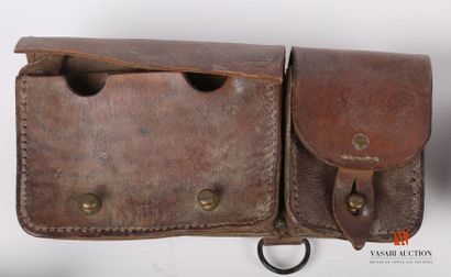 Cartridge belt model 1882 (2 specimens, repairs),...