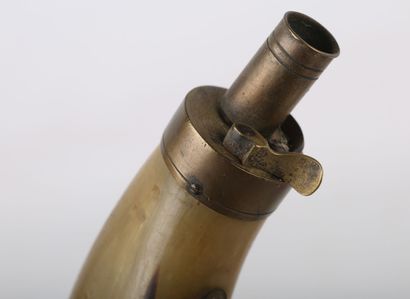 Two powder flasks in horn.

(wear, missi...