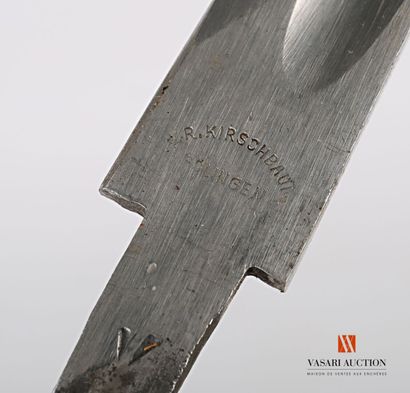 Three export bayonet blades, marked on the...