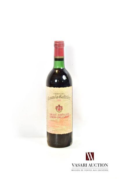 1 bottle Château CANON LA GAFFELIÈRE St Emilion...