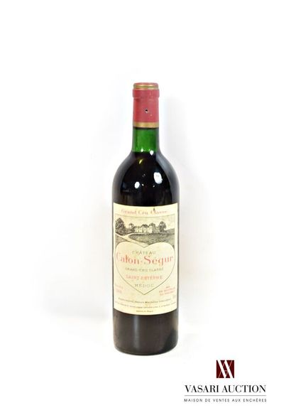 1 bottle Château CALON SÉGUR St Estèphe GCC...