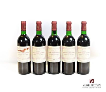 5 bottles Château MOULIN SAINT GEORGES St...