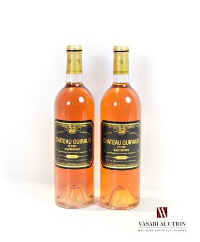 2 bottles Château GUIRAUD Sauternes 1er CC...