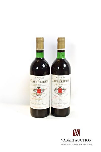 2 bottles Château LA GAFFELIÈRE St Emilion...