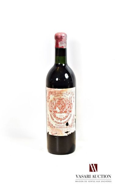 1 bottle Château PICHON LONGUEVILLE Pauillac...
