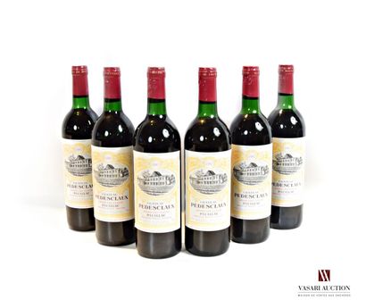 6 bottles Château PÉDESCLAUX Pauillac GCC...