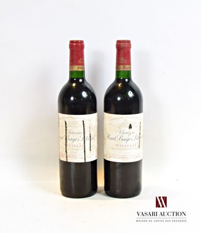 2 bottles Château HAUT BAGES LIBÉRAL Pauillac...