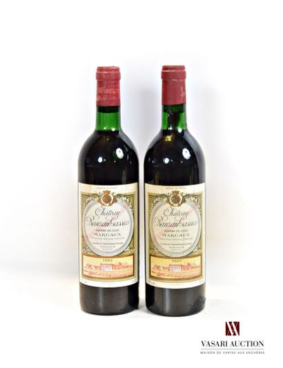 2 bottles Château RAUZAN GASSIES Margaux...