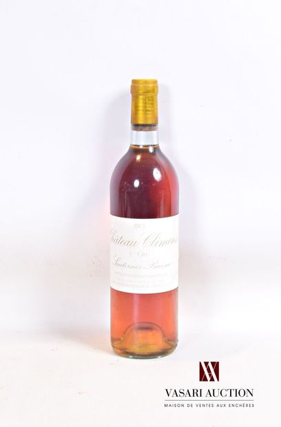 1 bottle Château CLIMENS Barsac 1er CC 1983

	Et....